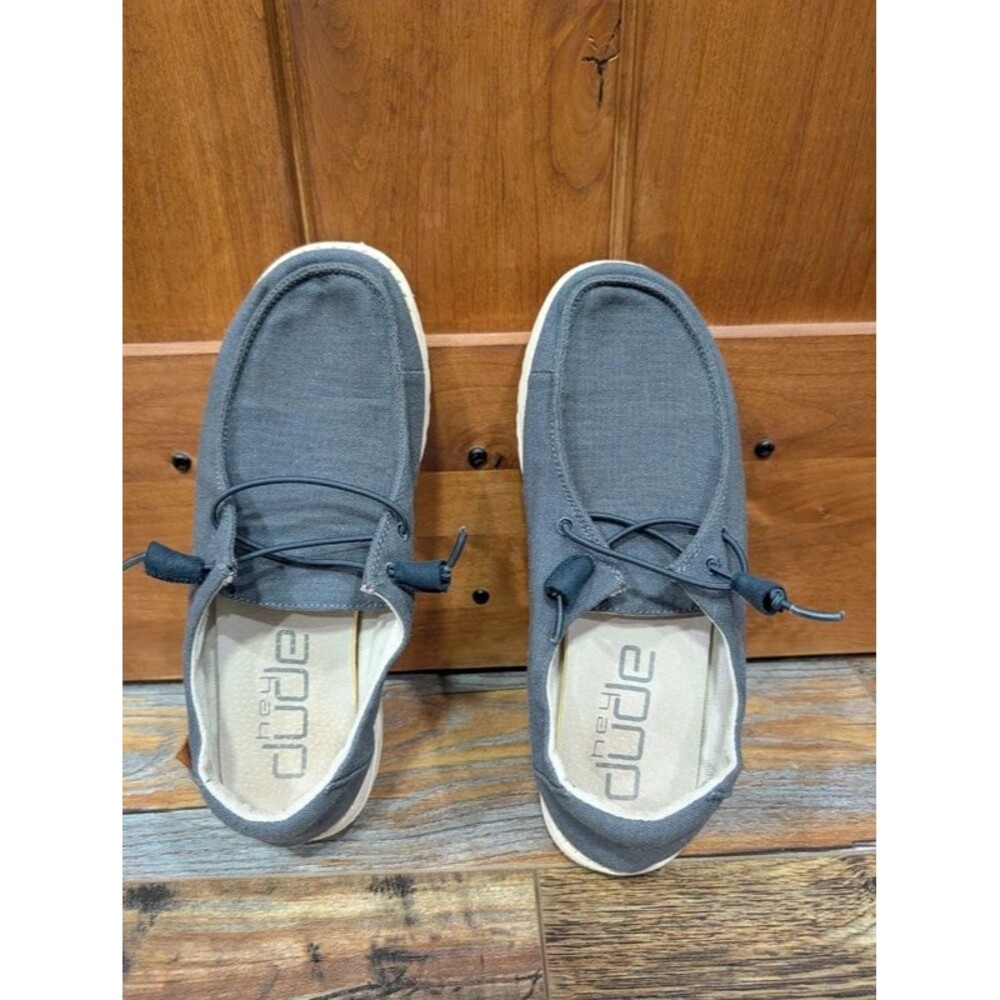 Navy Hey Dudes size 10